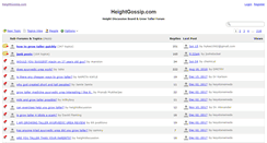 Desktop Screenshot of heightgossip.com